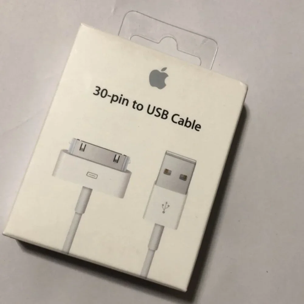 Apple 30-pin to USB Cable New in Box White